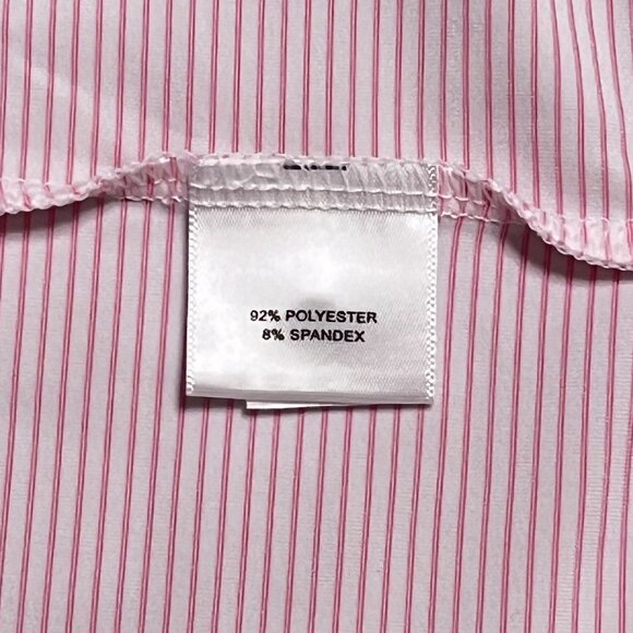 Peter Millar Summer Comfort Pink Stripe Performance Golf Polo Shirt Mens XL - Picture 6 of 10